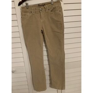 Amethyst‎ Skinny Corduroy Pants Womens 9 Brown Low Rise 5 Pockets Zip Fly Casual